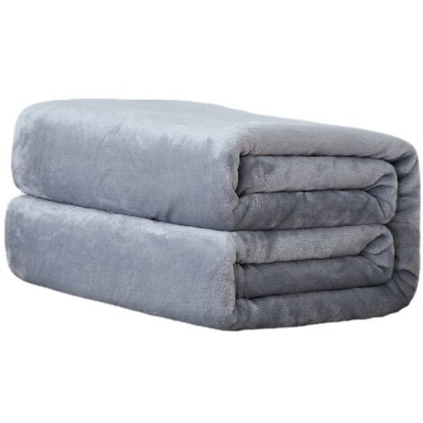 Aisbo Plaid Canape Polaire En Sherpa - Couverture 220x240 Jete De