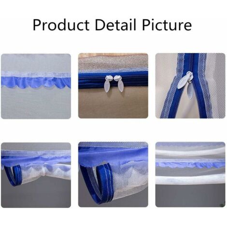 Moustiquaire Pop-up Voyage 200x80x56cm - Pliable, Fond Filet, Protection 360° Contre Moustiques, Camping