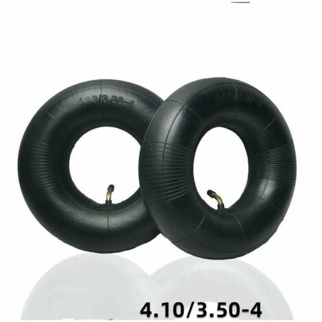 2 pièces pneus tubulaires série 4.10/3.50-4 pouces pour diable, chariot, charrette à bras, chariot de jardin, tondeuse à gazon, tube de remplacement 4.10-4 thsinde (1/4)