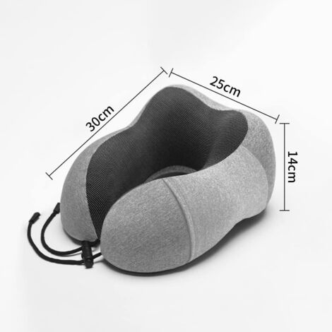 Oreiller De Voyage à Mémoire De Forme Qintora - Coussin Confort - Format Modéré