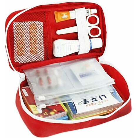 Trousse De Premiers Secours 31 Pièces - Imperméable Pour Maison, Voiture, Camping (Rouge)