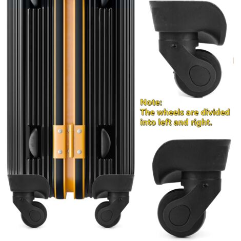 Roues Pivotantes Remplacement Roues De Valise Universelles PVC Noir - 1 Paire - Poulies Silencieuses De Rechange - Pour Bagages Et Chariots Chariot Bagage Silencieux