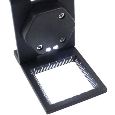Loupe De Table Compte-Fils Pliable - Grossissement 10x - Alliage Zinc - Pour Bijouterie Horlogerie