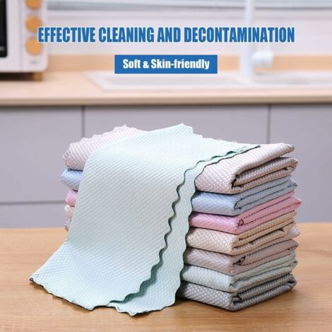 Lot de 10 chiffons de nettoyage en microfibre pour serpillière Roborock S8/S8+/S7/S7+/S7 Pro/S7