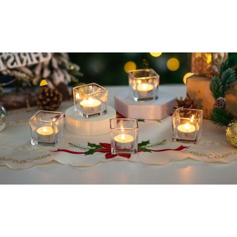 Photophores Bougeoir Doré Métal Lot De 2 Chandelier Pour Bougie Chauffe