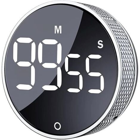 SHINING HOUSE Minuterie de cuisine numérique, compte à rebours avec grand écran LED, adaptée à l'apprentissage de la cuisine en classe, pratique pour les enfants et les personnes âgées (1/5)