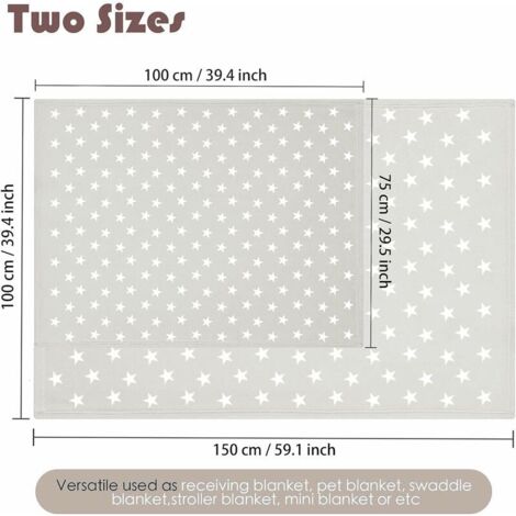 Couverture Polaire Bébé BIECO - Douce Et Chaude - 70x100cm - Cadeau Naissance Idéal