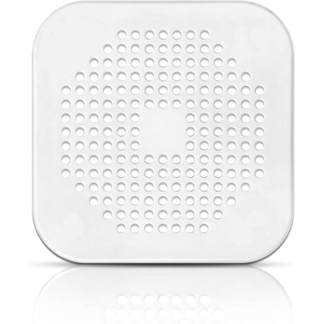 SHINING HOUSE 10 filtres à cheveux de douche - pinces à cheveux de douche blanc inodore silicone lavabo / baignoire / douche filtre - salle de bain / cuisine couvercle en caoutchouc (blanc 14,3 14,3 (1/5)