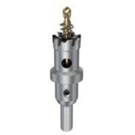 Scie cloche en métal de 22 mm, coupe-trou TCT avec forets pilotes, foret en carbure cémenté robuste pour fer, acier inoxydable, plastique, cuivre (1/4)