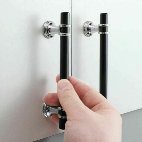20PCS T- Bar Bâton Cuisine Armoire Porte Poignées Entraxe 96 Mm-Placard Cuisine Poignée Porte / Placard Cuisine Poignée Porte T Barr - Bricolage