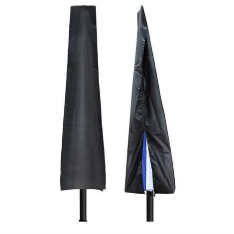 Housse de Parasol Protection - 210D Imperméable Housses pour Parasols de Jardin Robuste - Anti-UV Bache Parasol Droit avec Fermeture clair Patio Protege pour Parasol de 183 cm (1/4)