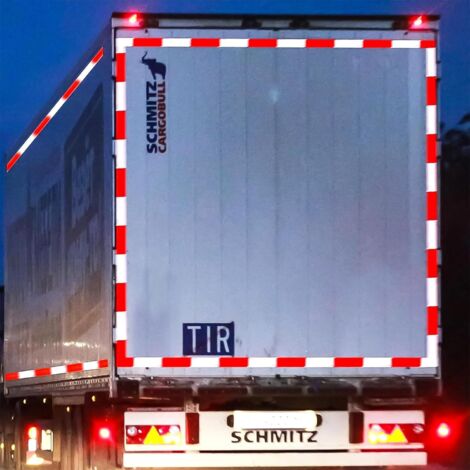 Eacalyc 8 X Catadioptres Rectangulaire Rouge, Catadioptres Remorque Rectangulaire Arrière Réflecteur De Sécurité à Visser Pour Remorque Caravane Camion