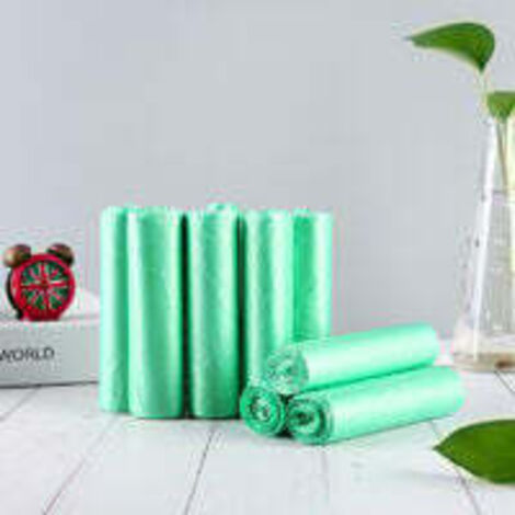 Sac Poubelle BioSacs à Ordures de Cuisine Dégradables, Sacs Poubelles Compostables pour Famille (1/5)