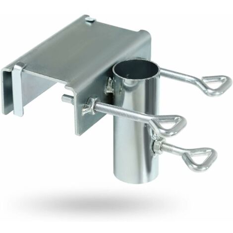 Clip De Fixation Pour Parasol De Jardin Support De Parasol De Balcon Peu Encombrant Upport De Parasol Pour Balcon Pour Pont, Chaise, Bureau, Quai, Plage, Cour, Balcon, Tables, Bateaux, Hayons 17X10X12 (1/6)