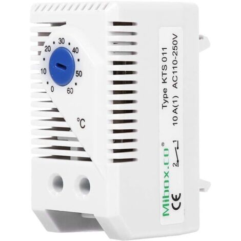 Thermostat Mécanique 0-60 Switch Réglable Compact Électrique Électrique Mécanique Thermostat Température Contrôleur Commutateur Nouveau(KTS011) (1/4)