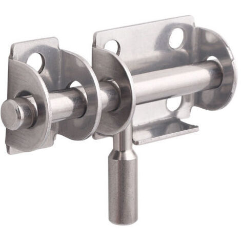 Lot de 3 Pièces Loquet de Porte en Acier Inoxydable - Verrou de Sécurité pour Portes de Salle de Bain, WC, Fenêtres, Meubles et Portes en Bois - Avec vis autotaraudeuses (1/5)
