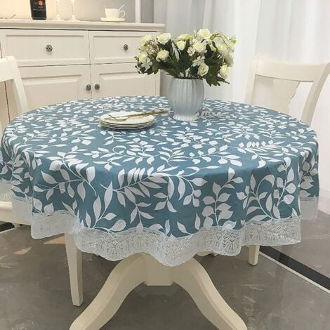 3D Nappe Ronde Toile Cirée, Nappe Anti Tache Imperméable Polyvalente