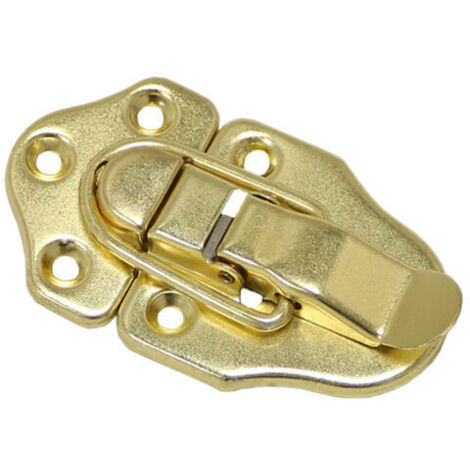 6 Fermoir à Bascule loquets Verrou à Bascule Fermeture a Levier Fermeture pour Coffret à Bijoux Coffrets Cadeaux Coffre à Outils Valise et Coffre - Or (1/5)
