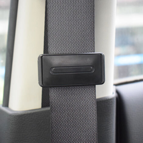 Lot De 4 Ajusteurs De Ceinture De Sécurité Voiture – Clips Cuir PU Premium Noir, Positionneur Universel Confort Épaule & Cou, Anti-Gêne Adultes & Enfants