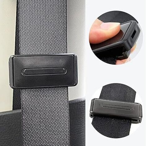 Lot De 4 Pince Ajusteur De Ceinture De Sécurité Voiture – Réglable, Antidérapant, En ABS, Pour Adultes Et Enfants, Plus De Confort En Voyage