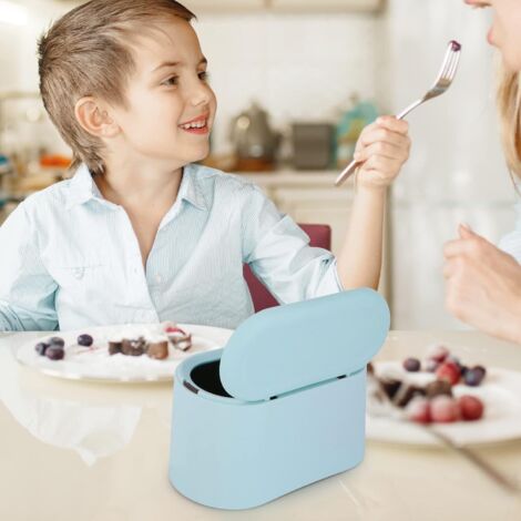 Petite Poubelle de Bureau, 15x13,5cm Mini poubelle de bureau avec Couvercle, Poubelle Portable, pour Salle de Bain, Chambre, Bureau(Bleu) | Leroy Merlin Petite Poubelle de Bureau, 15x13,5cm Mini poubelle de bureau avec Couvercle, Poubelle Portable, pour Salle de Bain, Chambre, Bureau(Bleu) | Leroy Merlin
