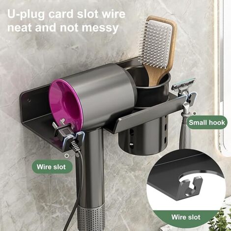 Kyrio Support Agnétique Pour Sèche-Cheveux Copatible Avec Dyson