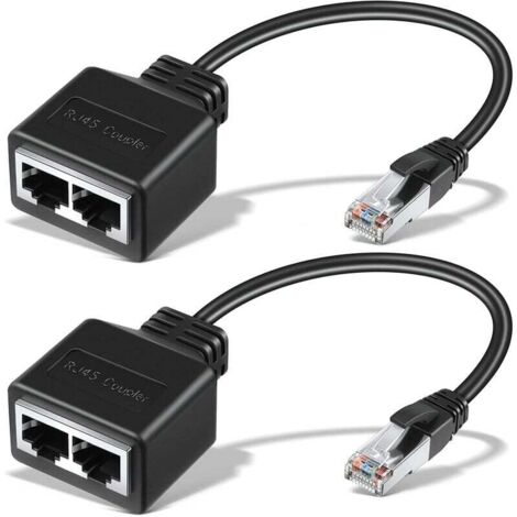 Répartiteur Ethernet RJ45 Adaptateur de Connecteur Réseau pour