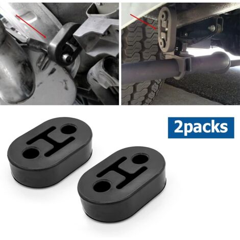 Shining House – Support d'échappement en caoutchouc EPDM – Réduit bruit et vibrations – Adaptation universelle pour voitures et SUV – 2 pièces (1/4)