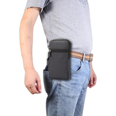 Pochette Ceinture Cuir Synthétique Pour Téléphone - Homme/senior - Léger - Neuf