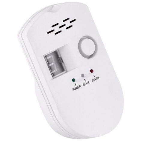 Détecteur de Fuite de gaz LPG/Gaz Naturel/Charbon, Moniteur de Capteur Enfichable avec Alarme sonore et Affichage numérique à LED, pour Combustible Méthane, Propane, Butane (1/4)