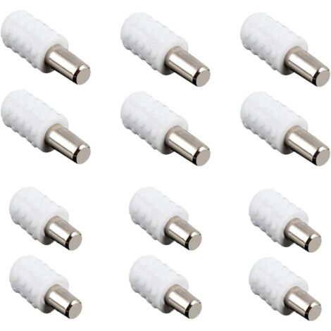 SHINING HOUSE 12 Pcs Taquet, Support D'Étagère Étagère Broches Cheville Etagere Supports,pour Armoire Bureau Accessoires,8 mm x 16 mm et 8 mm x 21 mm (1/5)