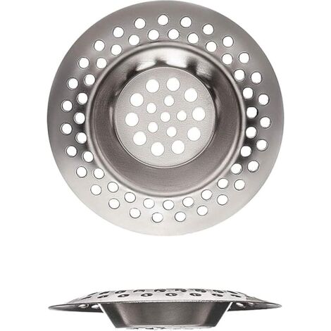SHINING HOUSE Lot de 2 crépines d'évier en acier inoxydable pour cuisine et salle de bain, buanderie, évier et autres trous de drainage, gadgets de cuisine, idéales pour les ustensiles de cuisine (7 c (1/5)