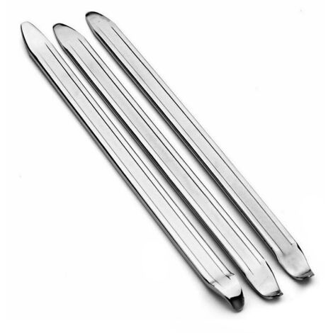 3 Pièces Démonte-Pneu, 25cm Démonte-pneus en Acier Au Manganèse Outils De Réparation De Décapant De Pneu De Cuillère pour Le Changement De Pneu De Voiture De Vélo De Moto De Vélo (Argent) (1/4)