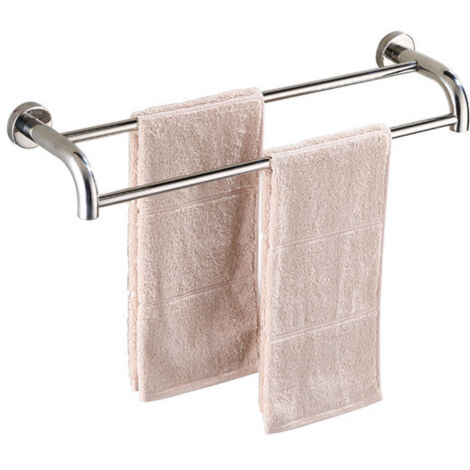 Étagère Serviette Multi-Fonction Porte-Serviettes en Acier Inoxydable Étagère Porte-Serviettes Mural Rangement Serviette de Bain 60cm (1/3)
