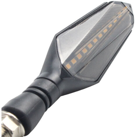 HCmotorku Mini clignotant LED pour moto - Clignotants avant - Pour Harley Touring Road King HCmotorku Mini clignotant LED pour moto - Clignotants avant - Pour Harley Touring Road King