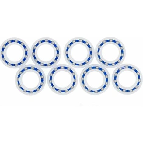 Lot de 8 roulements à Roue Polaris 280 180 Robot adaptables pour Nettoyeur de Piscine C60 C-60 (1/4)