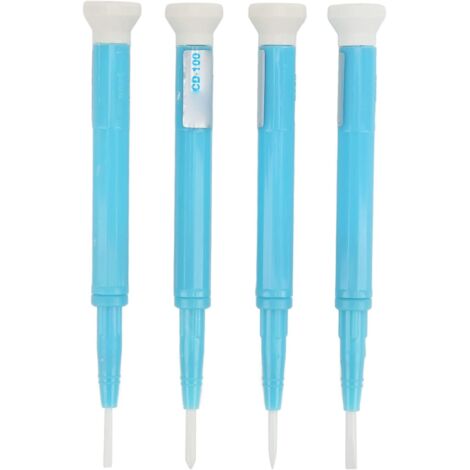 4 Pièces Tournevis en Céramique, Résistance Réglage Sans Inducteur Réglage Pilotes Pas à Pas Fente pour Embout Croix1,3 mm 1,8 mm 2,6 mm 2 mm pour la Configuration du Circuit (1/4)