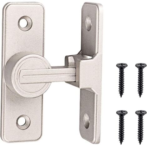 SHINING HOUSE Verrou Serrure De Fermeture Porte Interieure Coulissante De Lumineux 90° Loquet De Crochet A Porte Bascule Boulon De Verrouillage De Boucle Moraillon Antivol Verrous De Porte Lumineux (1/5)