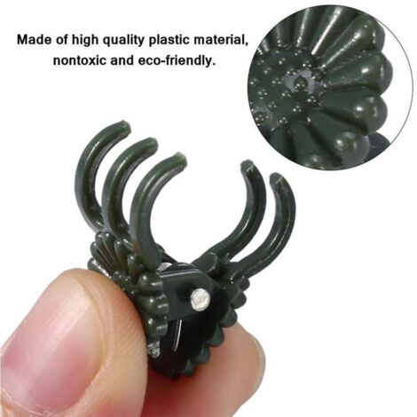Xutong Lot De 250 Clips De Support Pour Plantes – Attaches Plastique Transparent, Anneau 3 Cm