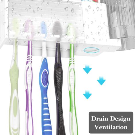 Ancienne belle boîte porte brosses à dents en céramique - Cachet