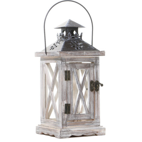Duokon Bougeoir phare Chandelier Bougeoir en Bois Rétro Cadeau Artisanat Ornement Décoration de