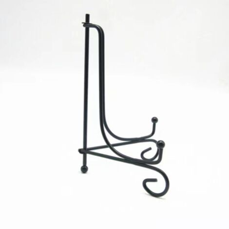 2 PCS Support De Plaque En Fer Noir - Présentoir Photos Et Assiettes 10 Pouces Jieddey