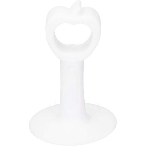 Arrêt de porte, loquet de porte en silicone, table de couvercle de toilette souple blanc concave pour réfrigérateur d'armoire 4Pièces (1/5)