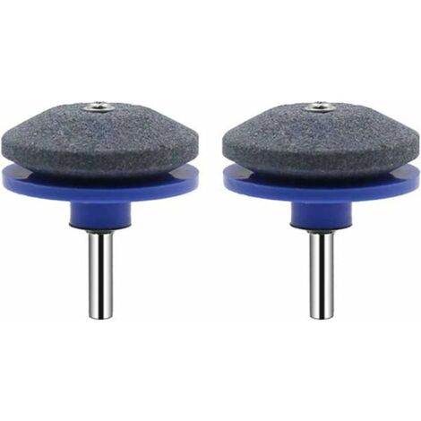 Aiguiseur de lame de tondeuse à gazon - 50 mm - Pour perceuse à main électrique - Pour meulage et meulage - 2 pièces (1/5)