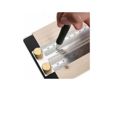 Règle T pour le Travail du Bois de Haute Précision,Règle de Traçage Outils de Marquage de Menuiserie (300mm) (1/4)