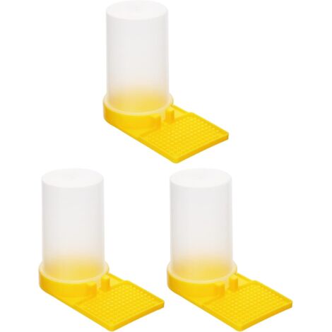 3 Pcs Abreuvoir Abeille Plastique, Distributeur d'eau pour Abeilles, Apiculture Materiel (1/5)
