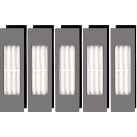(5 pièces) Filtre HEPA pour robot aspirateur Ecovacs DEEBOT OZMO 920 950 T8 AIVI Max T9 T5 N5 N7 N8+ N8 Pro Plus DX55 DX93 DJ65, kit de filtres pour aspirateur robot (1/4)