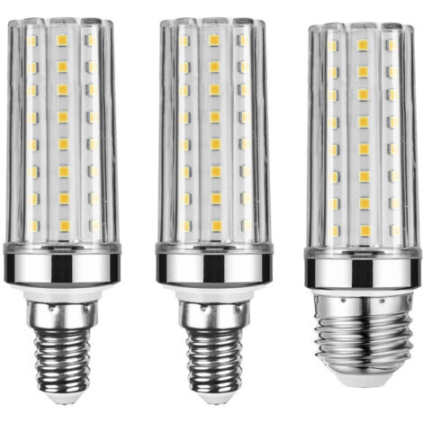 Ampoule LED E27/14 Maïs Blanc Chaud 3000K, 24/20W Équivalent Halogène lot de 3 110mm (1/3)