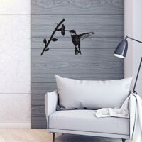 Décoration Murale Colibri En Métal YEJAHY - Fer Forgé à Suspendre Intérieur Extérieur Jardin