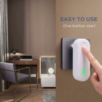 Purificateur D’Air Ionique Mini Plug-in – Ions Négatifs – Élimine Odeurs, Poussières & Allergènes – Chambre & Maison